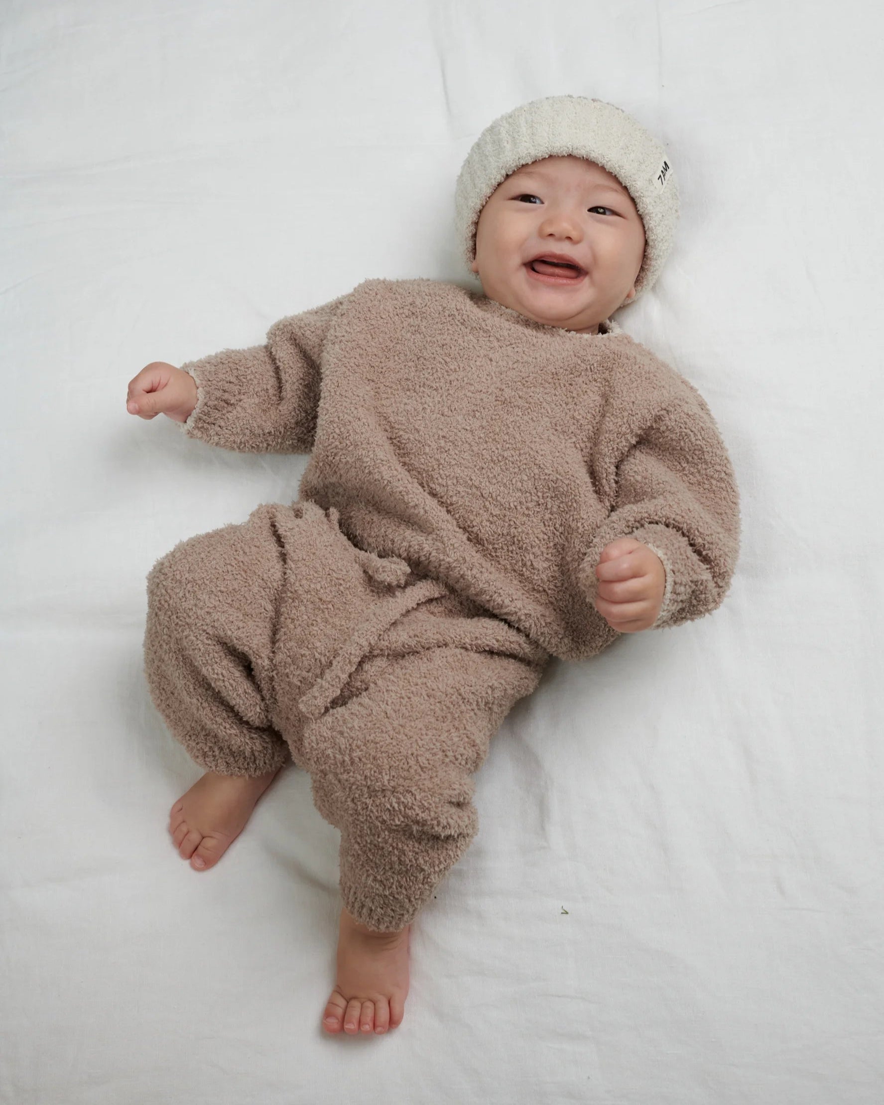 2-Tone Ribbed Beanie - Fuzzy