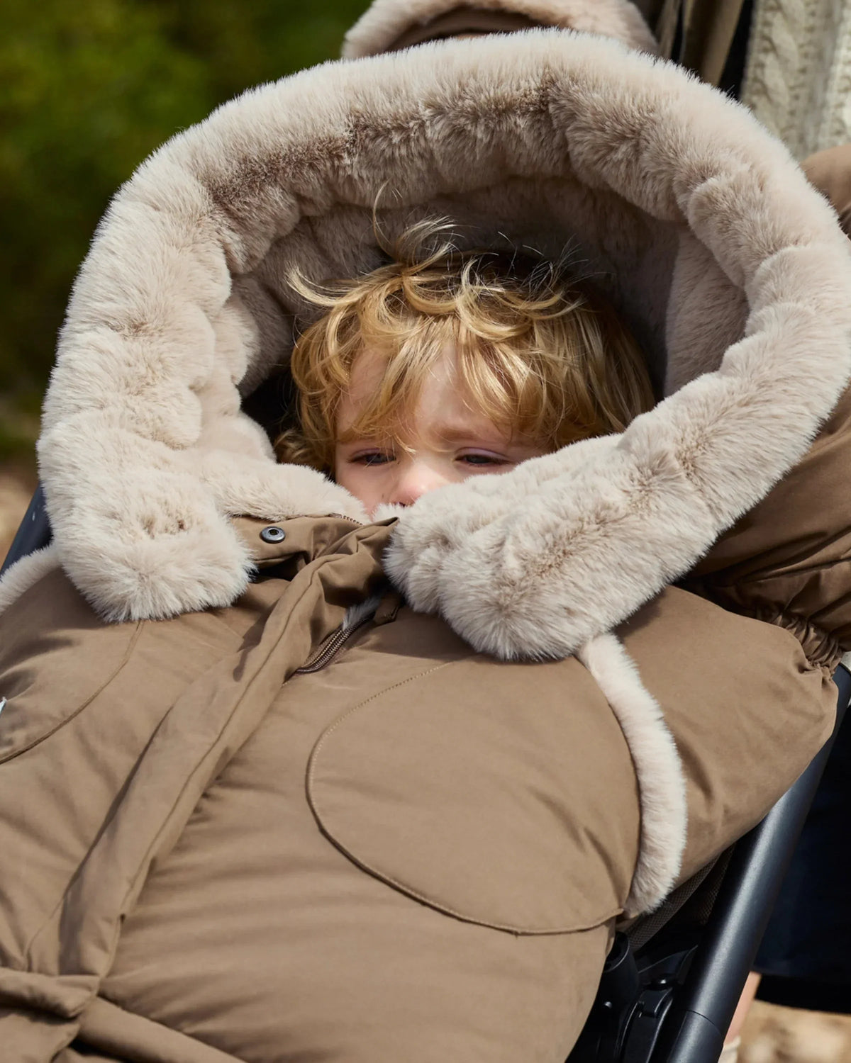 Moss Brown Faux Fur//