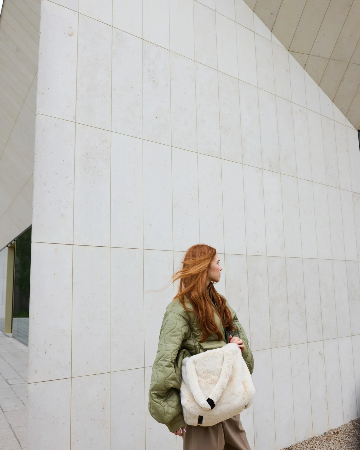 Arctic White Faux Fur//
