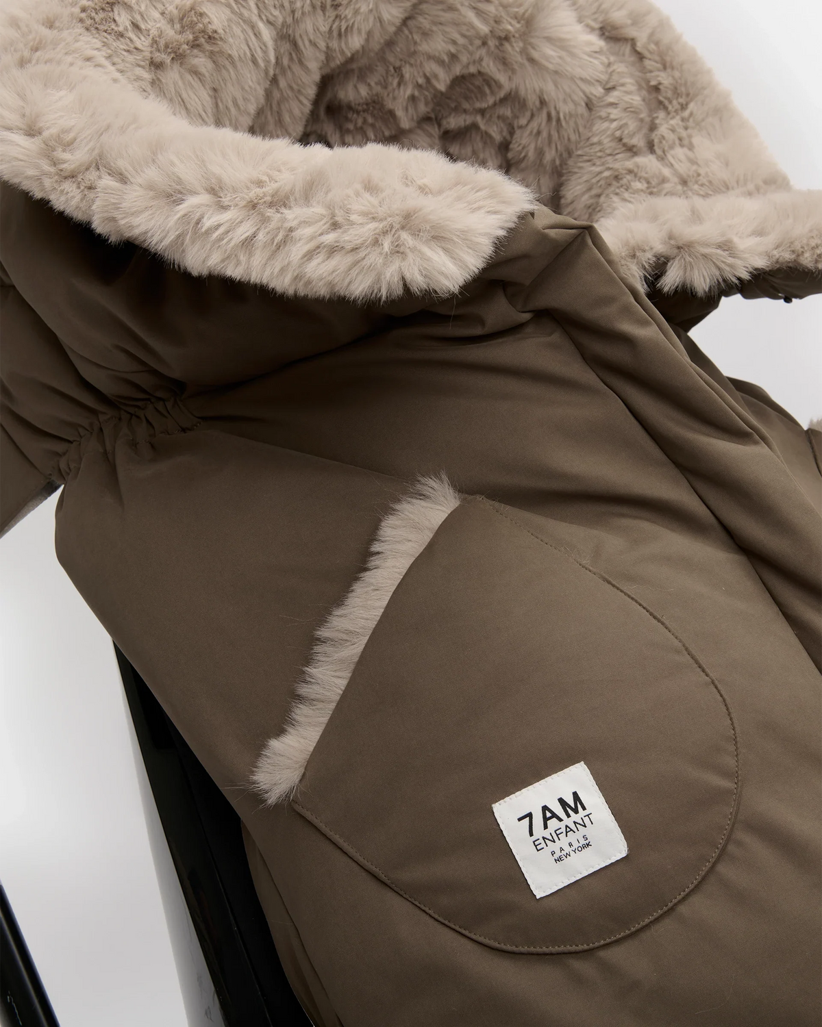 Moss Brown Faux Fur//