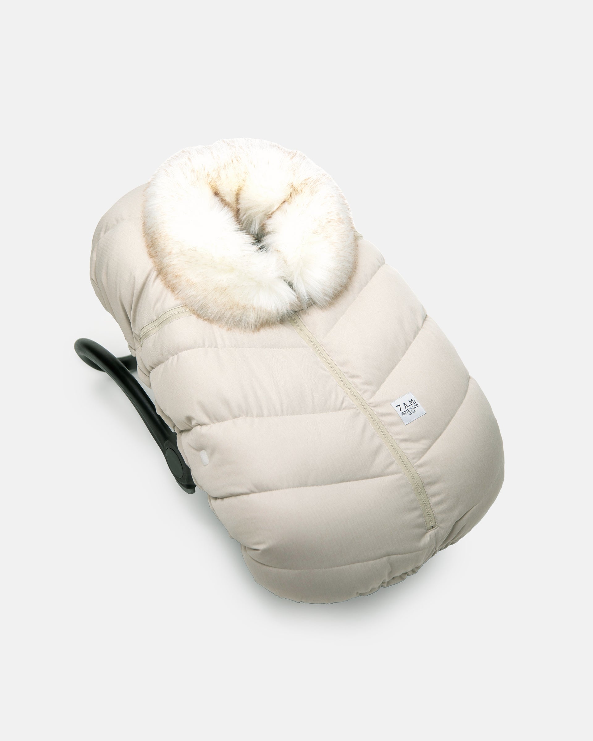 Heather Beige Faux Fur//