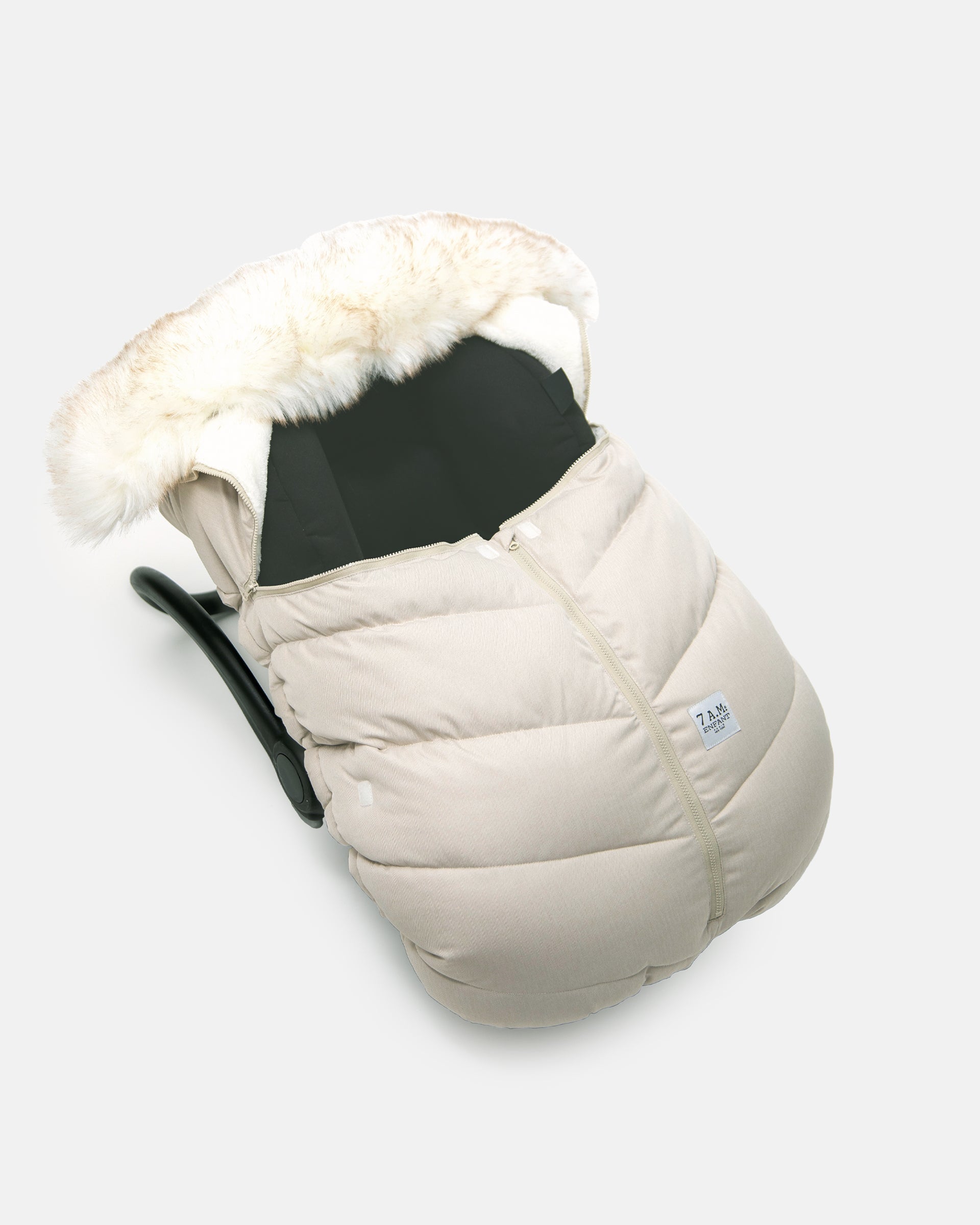 Heather Beige Faux Fur//