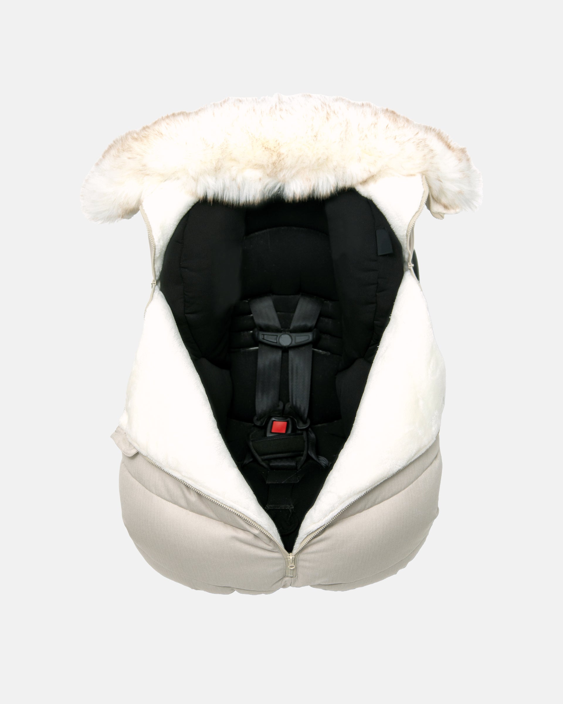 Heather Beige Faux Fur//