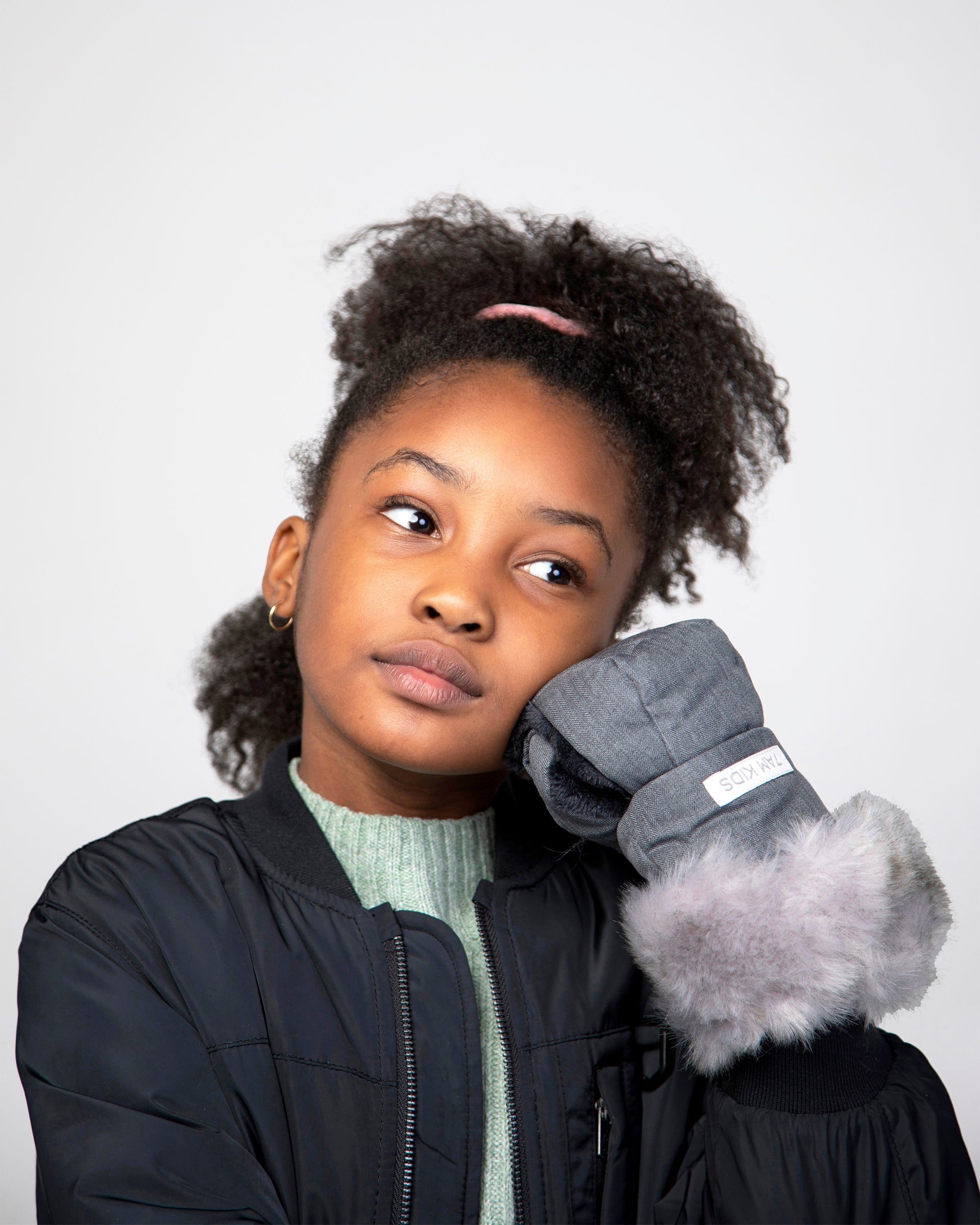 Heather Grey Dark - Arctic Faux Fur//