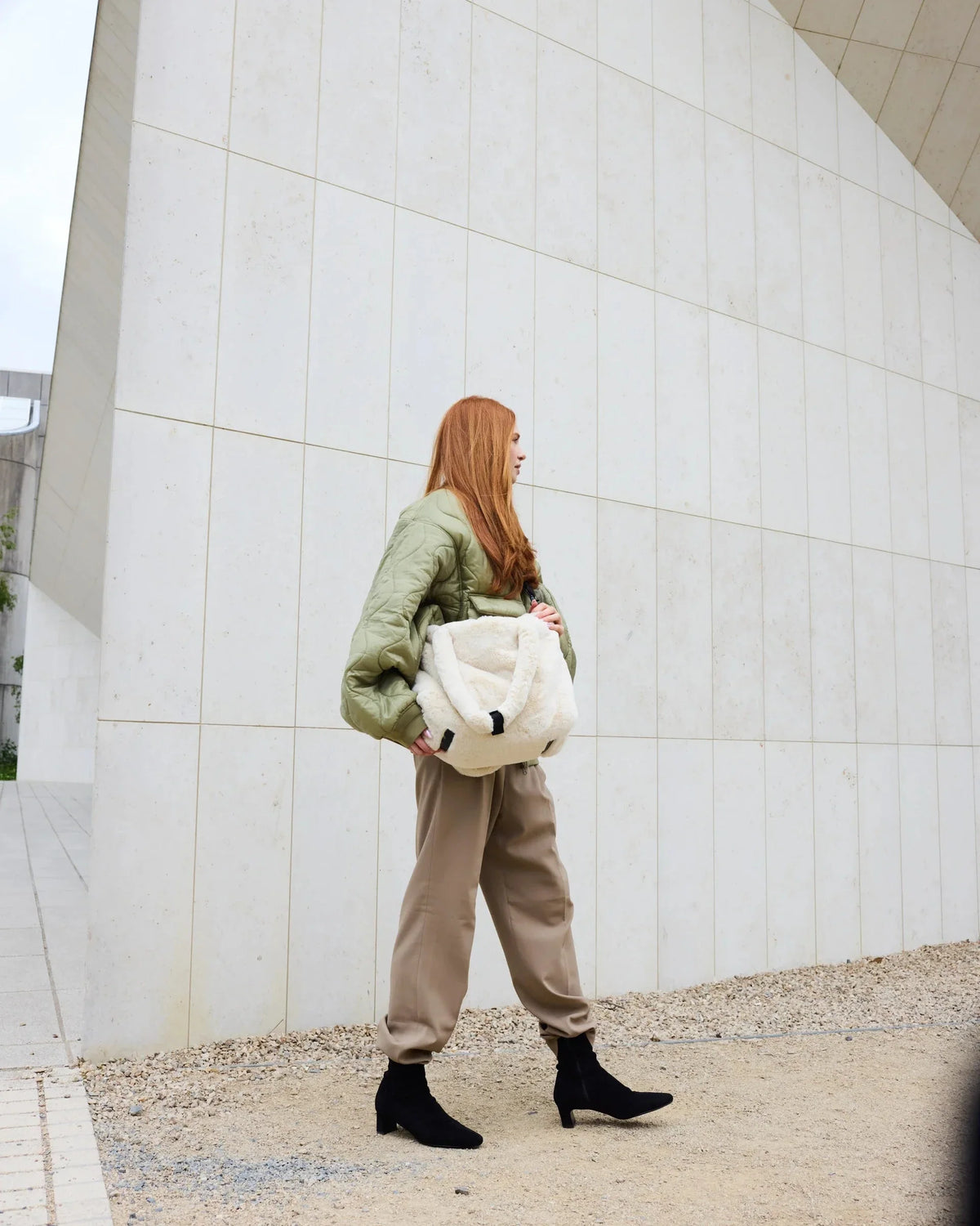 Arctic White Faux Fur//