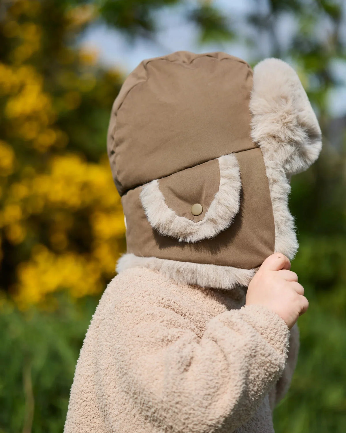 Moss Brown Faux Fur//