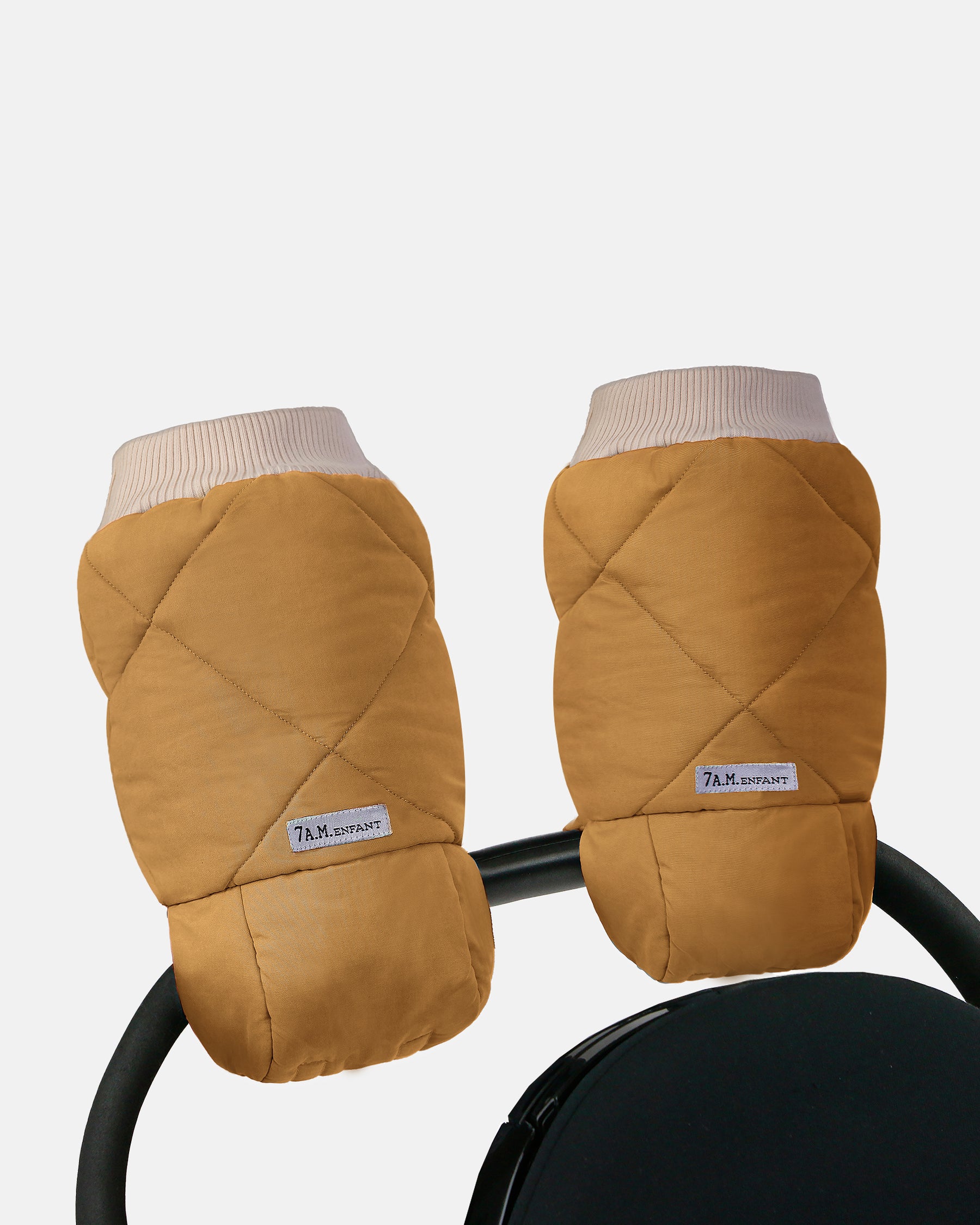 7AM Enfant Benji Plush Mittens - Cognac main image 1