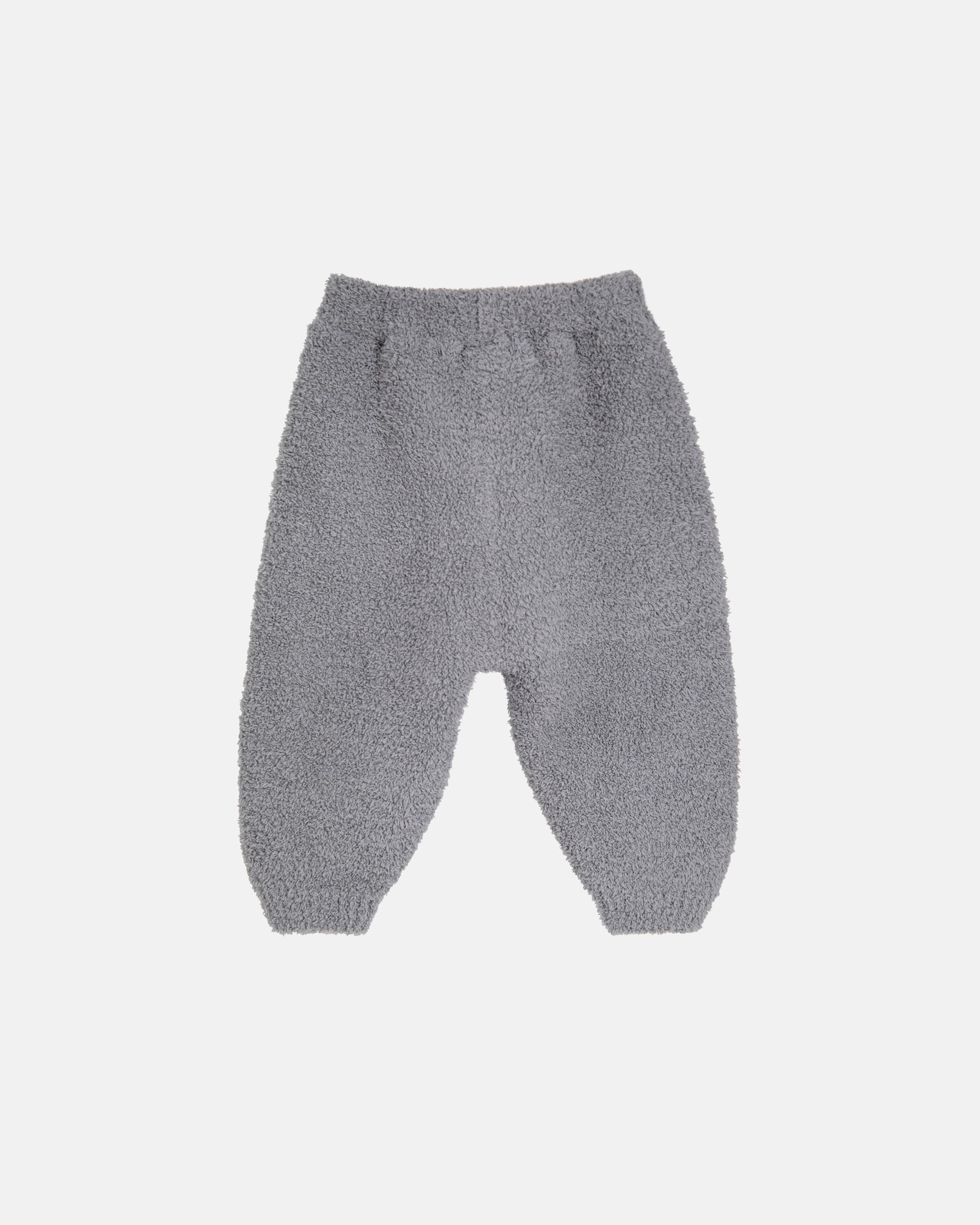 noflik | Soft Fuzzy Lounge Pants - Light Grey/Charcoal