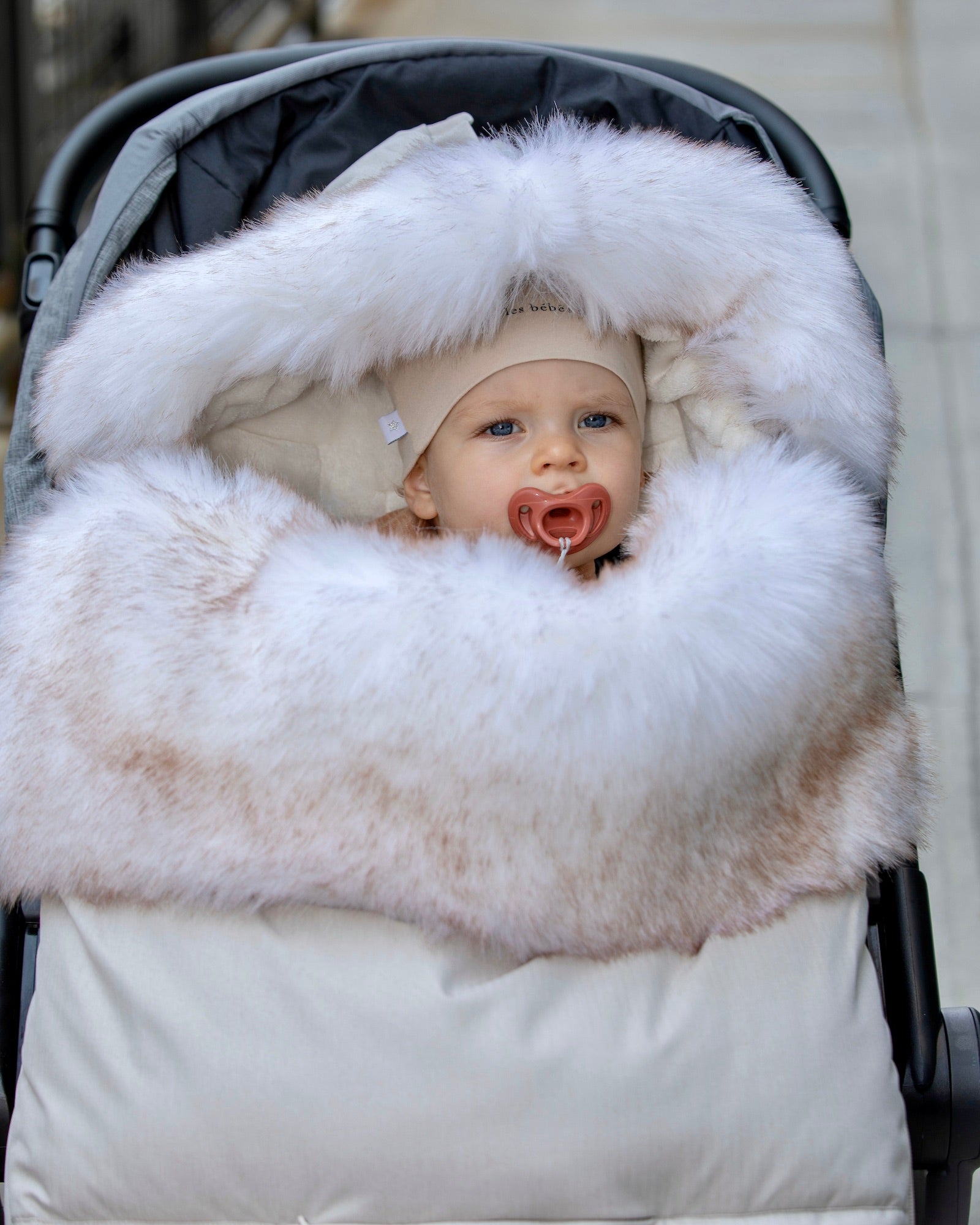 Faux fur footmuff hotsell